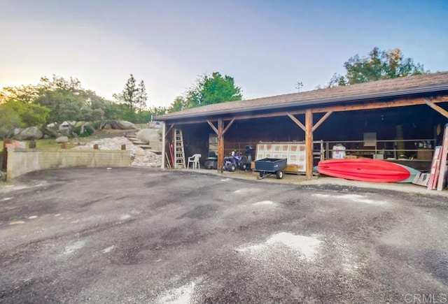 2444 Via Dieguenos, Alpine, CA 91901 - view of parking featuring an exterior structure