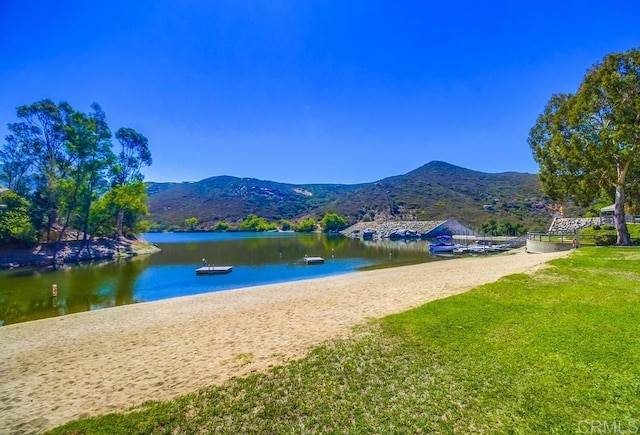 2444 Via Dieguenos, Alpine, CA 91901 - water view featuring a mountain backdrop