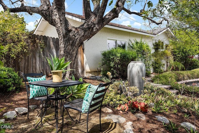 view of patio / terrace with fence