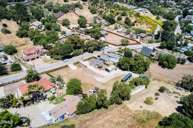 aerial perspective of suburban area