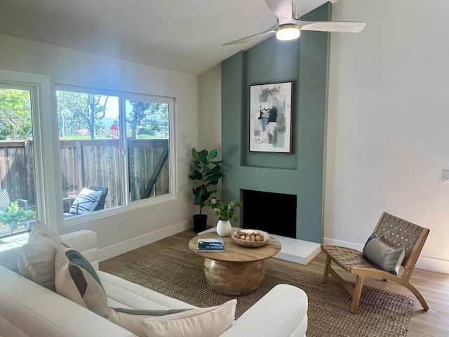 2041 Shadytree Ln, Encinitas, CA 92024 - living area with plenty of natural light, wood finished floors, baseboards, and vaulted ceiling