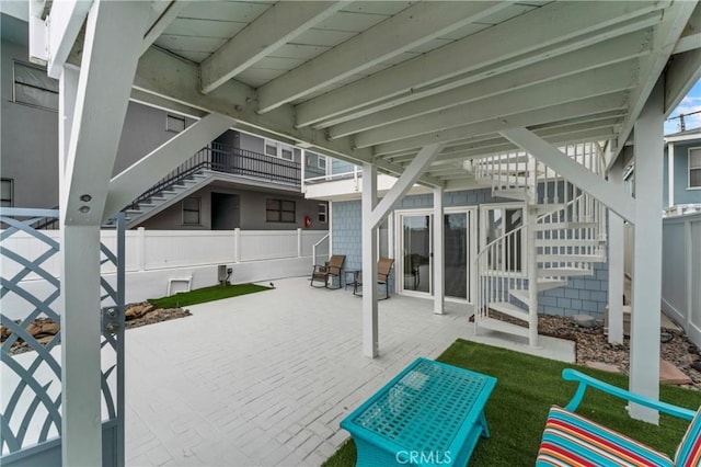5331 E Ocean Blvd, Long Beach, CA 90803 - view of patio with stairs