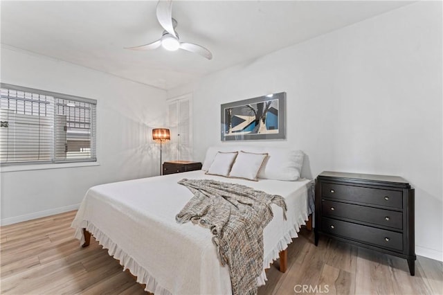 5331 E Ocean Blvd, Long Beach, CA 90803 - bedroom featuring wood finished floors and ceiling fan