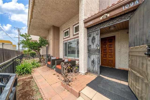 109 N Nicholson Ave Unit A, Monterey Park, CA 91755 - property entrance with stucco siding