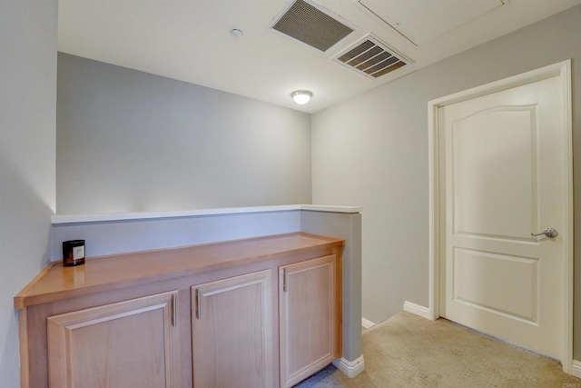 178 Via Montisi, Santee, CA 92071 - hallway with light colored carpet and baseboards