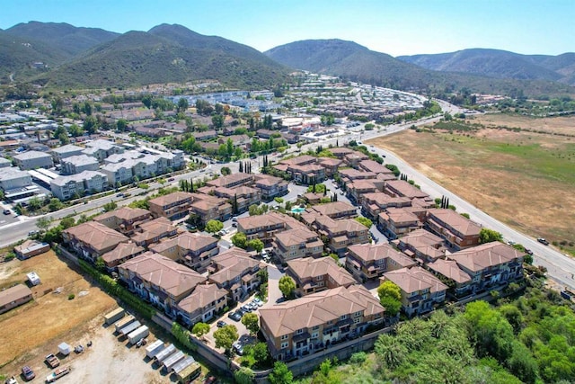 178 Via Montisi, Santee, CA 92071 - aerial overview of property's location featuring a mountainous background