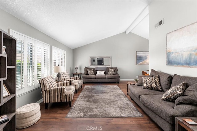 living room with wood finished floors and baseboards