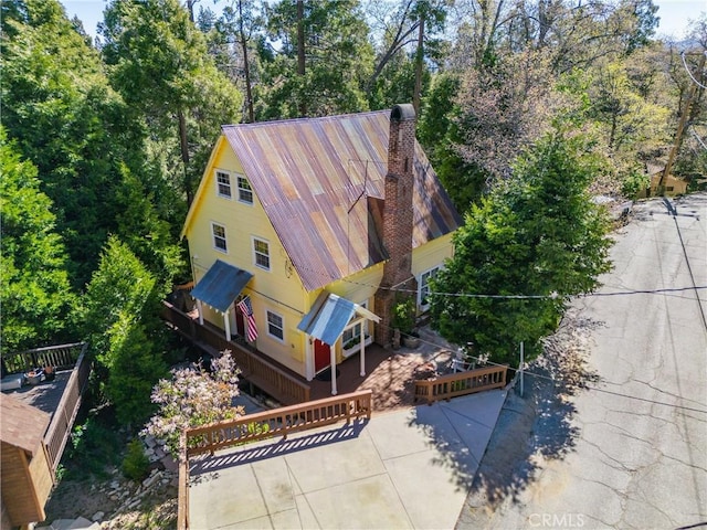 795 Glen View Ln, Twin Peaks, CA 92391 - view of subject property with a tree filled landscape