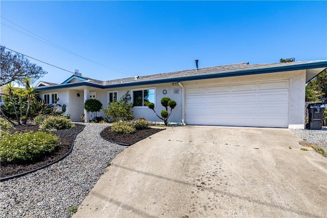 622 S Halcyon Rd, Arroyo Grande, CA 93420 - ranch-style house featuring stucco siding, concrete driveway, and an attached garage