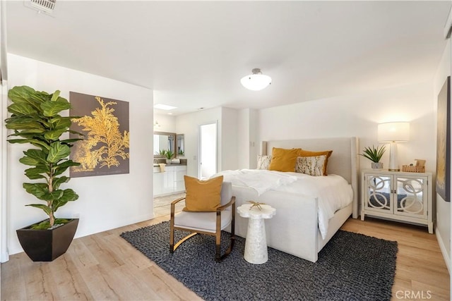 4286 W 182nd St Unit A, Torrance, CA 90504 - bedroom featuring light wood-style flooring and ensuite bath