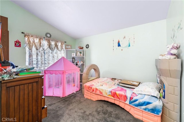 3410 Genoa Pl, Palmdale, CA 93551 - bedroom featuring carpet flooring and vaulted ceiling