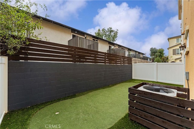 20304 Estuary Ln, Newport Beach, CA 92660 - fenced backyard with an area to practice putting