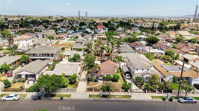 aerial perspective of suburban area