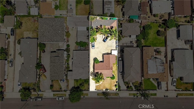 aerial perspective of suburban area