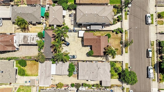 aerial view of residential area
