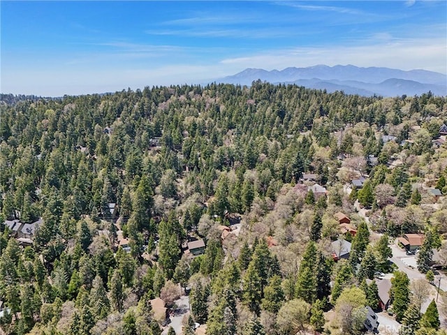 385 Iris Dr, Twin Peaks, CA 92391 - aerial view of a forest and a mountain backdrop