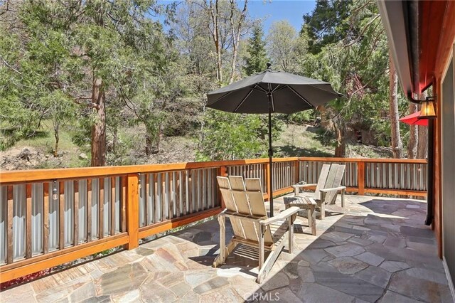 385 Iris Dr, Twin Peaks, CA 92391 - view of patio with view of scattered trees