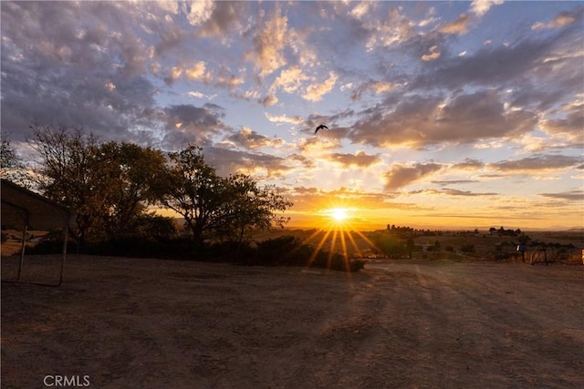 2245 Rancho Lomas Way, San Miguel, CA 93451 - yard at dusk with a view of rural / pastoral area