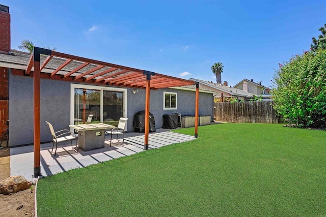 15576 Paseo Ajanta, San Diego, CA 92129 - view of yard featuring a pergola and a patio