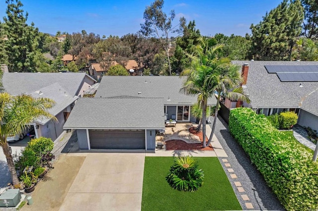 15576 Paseo Ajanta, San Diego, CA 92129 - view of front of property with a shingled roof, concrete driveway, and stucco siding