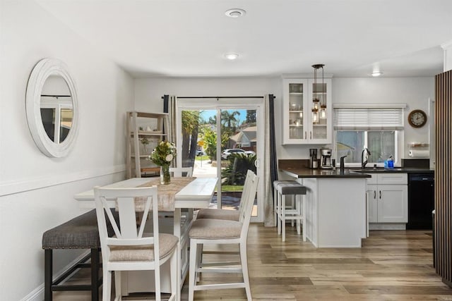15576 Paseo Ajanta, San Diego, CA 92129 - dining space with light wood-style floors and recessed lighting