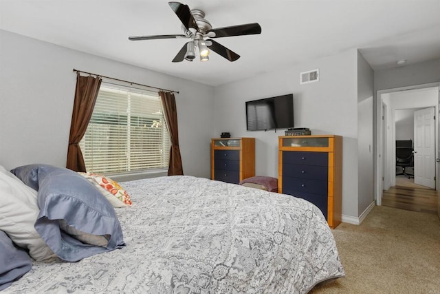 15576 Paseo Ajanta, San Diego, CA 92129 - bedroom featuring carpet floors, baseboards, and a ceiling fan