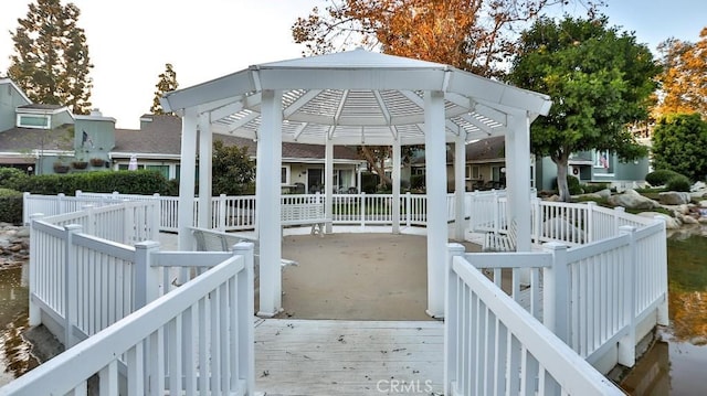 86069 Village Unit 69, Costa Mesa, CA 92626 - deck featuring a gazebo