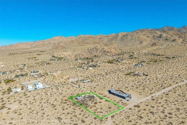 7037 Calapooya Way, Joshua Tree, CA 92252 - mountain view with a desert landscape and rural landscape