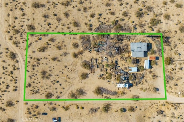 7037 Calapooya Way, Joshua Tree, CA 92252 - view of property location featuring property boundaries highlighted and a desert landscape