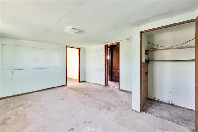 7037 Calapooya Way, Joshua Tree, CA 92252 - unfurnished bedroom featuring unfinished concrete floors