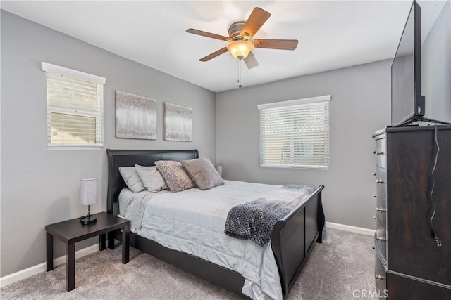 893 Whimbrel Way, Perris, CA 92571 - carpeted bedroom featuring baseboards and a ceiling fan