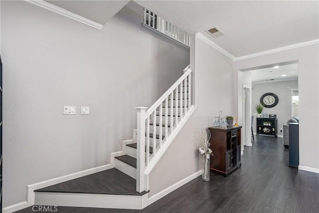 893 Whimbrel Way, Perris, CA 92571 - stairs with wood finished floors, ornamental molding, and baseboards