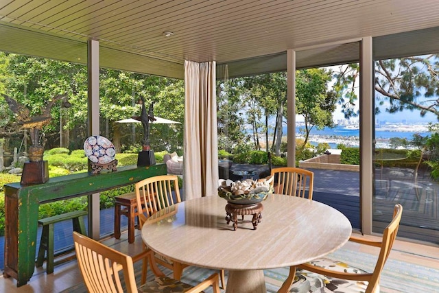 567 Gage Ln, San Diego, CA 92106 - sunroom / solarium with a deck with water view