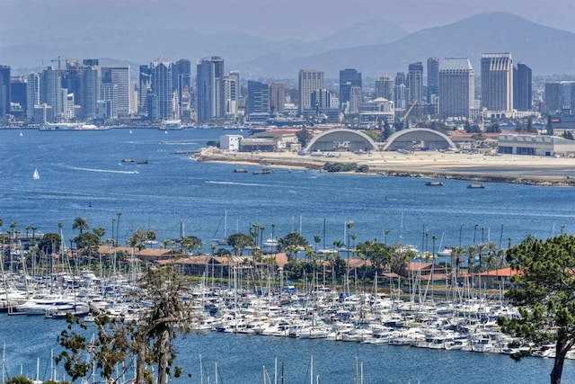 567 Gage Ln, San Diego, CA 92106 - water view with skyline and a mountainous background