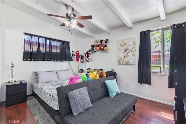 38868 Yucca Tree St, Palmdale, CA 93551 - bedroom featuring wood finished floors, baseboards, and ceiling fan