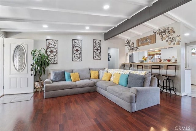 38868 Yucca Tree St, Palmdale, CA 93551 - living room featuring wood finished floors and recessed lighting
