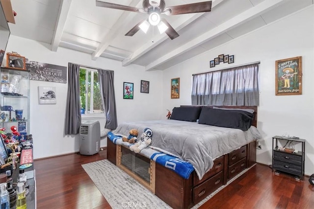 38868 Yucca Tree St, Palmdale, CA 93551 - bedroom with dark wood-style flooring and a ceiling fan