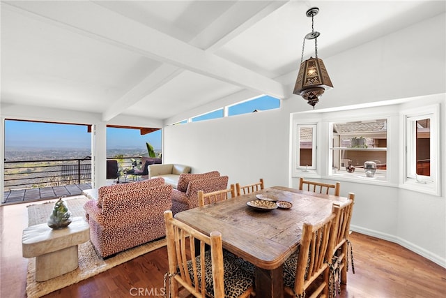 28751 Top Of The World Dr, Laguna Beach, CA 92651 - dining space featuring wood finished floors and baseboards
