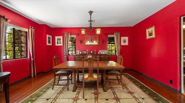 2304 Rosedale Curv, Upland, CA 91784 - dining room featuring wood finished floors and baseboards