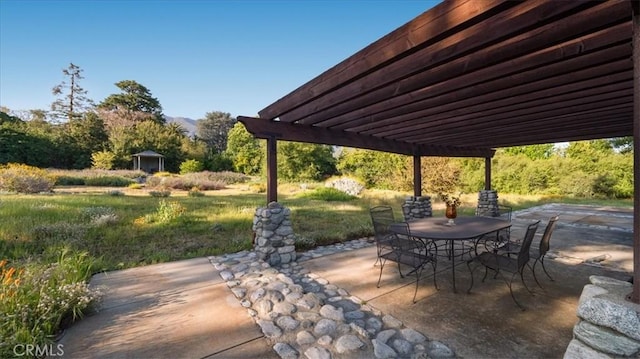2304 Rosedale Curv, Upland, CA 91784 - view of patio with outdoor dining space