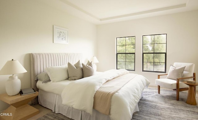 12603 Moorpark St Unit 303, Studio City, CA 91604 - bedroom featuring a raised ceiling