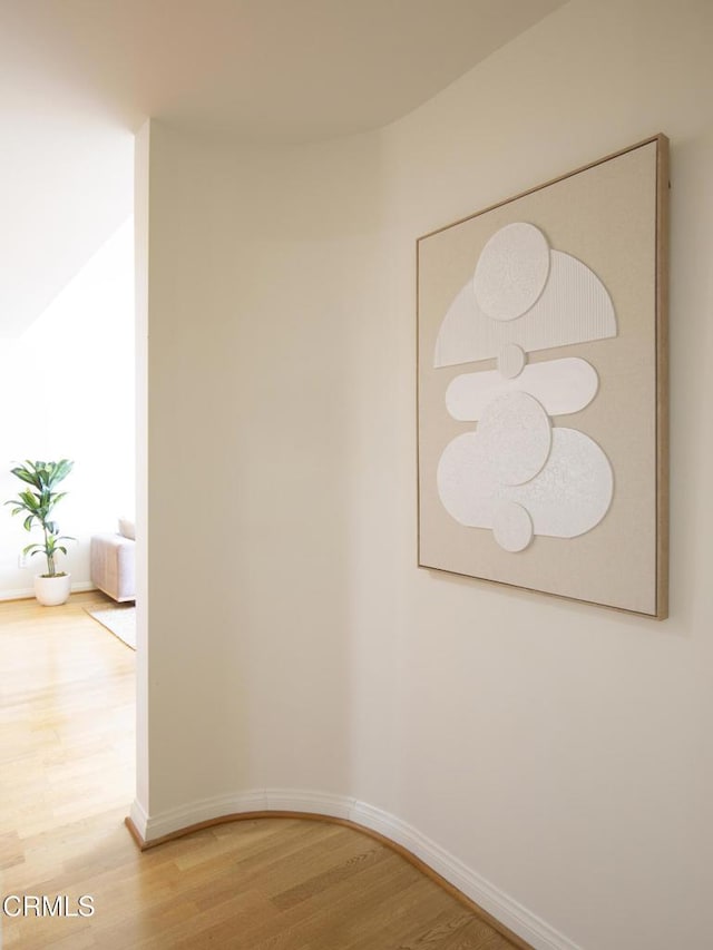 12603 Moorpark St Unit 303, Studio City, CA 91604 - corridor featuring light wood-style floors and baseboards
