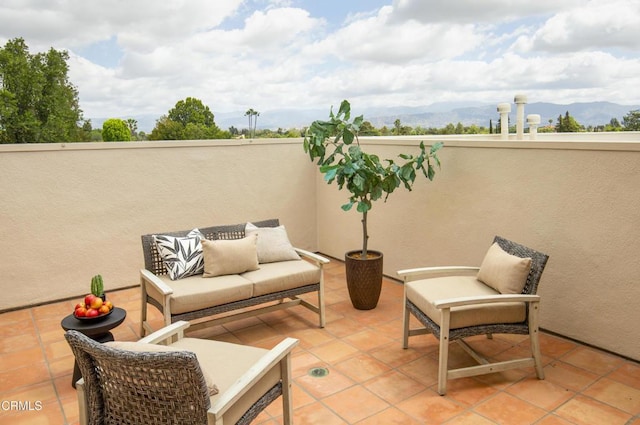 12603 Moorpark St Unit 303, Studio City, CA 91604 - view of patio / terrace featuring a mountain view