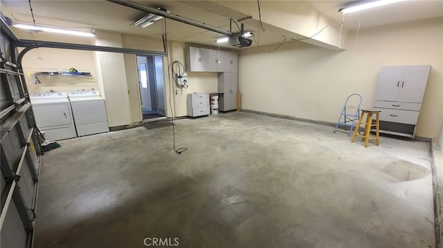 2059 E Yale St, Ontario, CA 91764 - garage with independent washer and dryer and a garage door opener