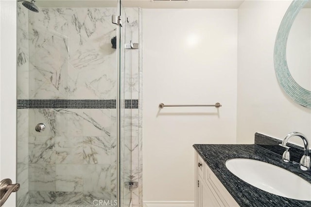 3336 Villa Mesa Rd, Pasadena, CA 91107 - full bath with a marble finish shower and vanity