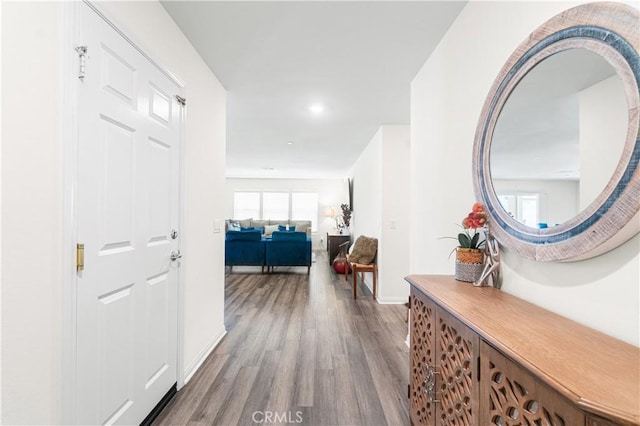 2044 E Lingard St, Lancaster, CA 93535 - hall with wood finished floors and baseboards