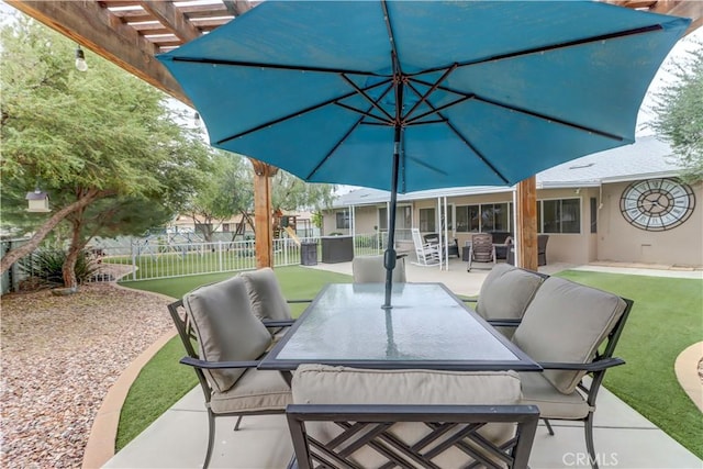 27930 Lexington Ct, Menifee, CA 92586 - view of patio / terrace with outdoor dining area