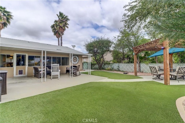 27930 Lexington Ct, Menifee, CA 92586 - view of yard with a patio and a pergola