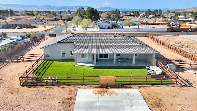 21192 Zuni Rd, Apple Valley, CA 92307 - aerial view of property and surrounding area featuring mountains