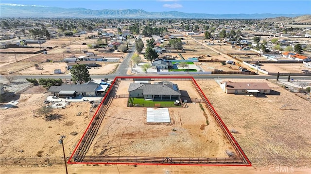 21192 Zuni Rd, Apple Valley, CA 92307 - view of property location with property parcel outlined and a mountainous background